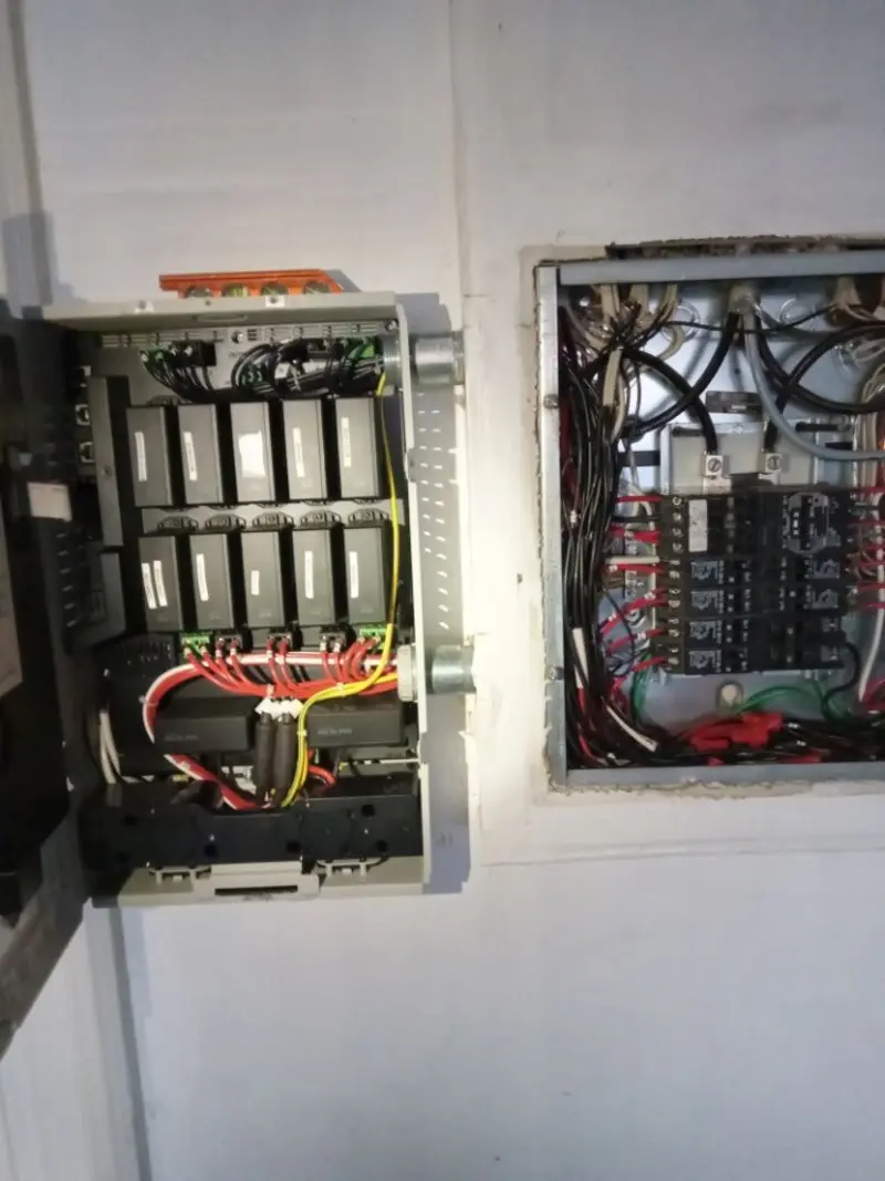 Electrical panel upgrade completed for Security Camera Wiring in Camden